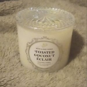 BBW Toasted Coconut Eclair Glass Lid Candle